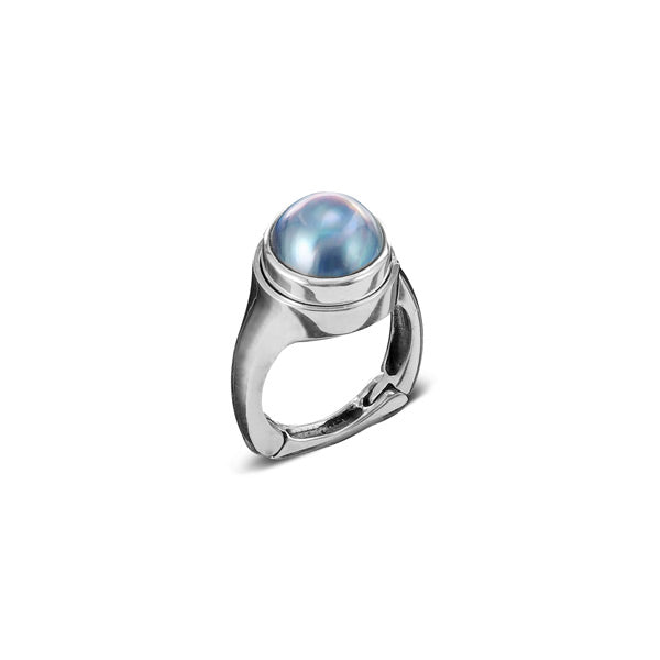 Unique Mabe Pearl Ring