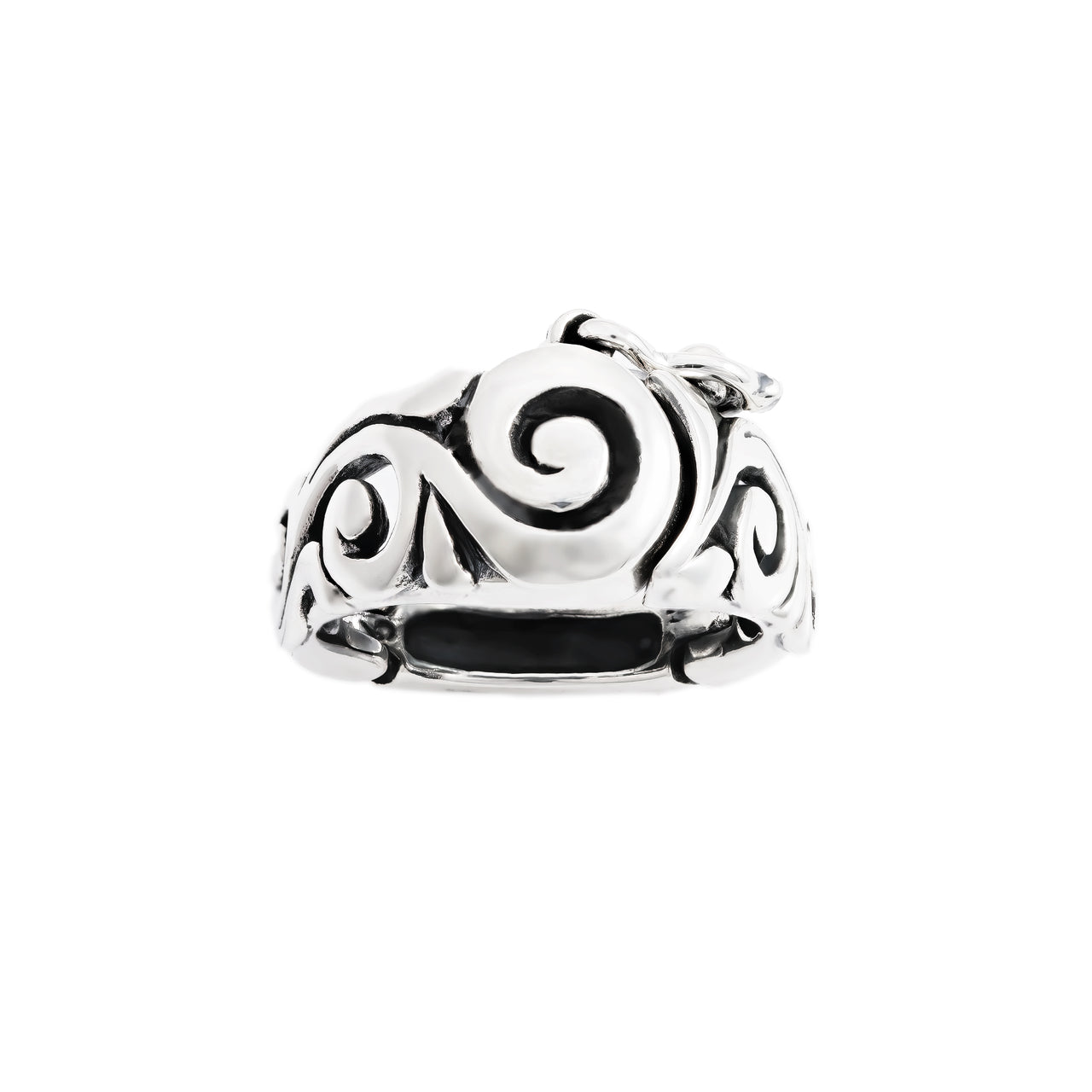 Hinged Scrollwork Spiral Ring