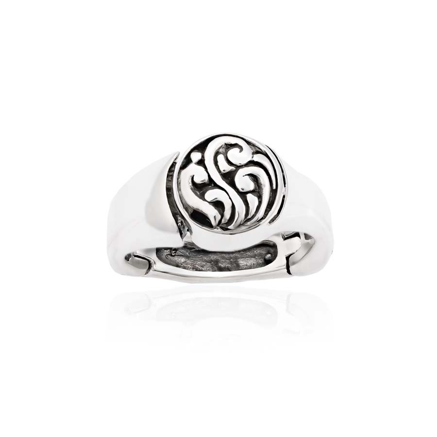 Hinged Rheumatoid Arthitis Ring Scrollwork Pattern