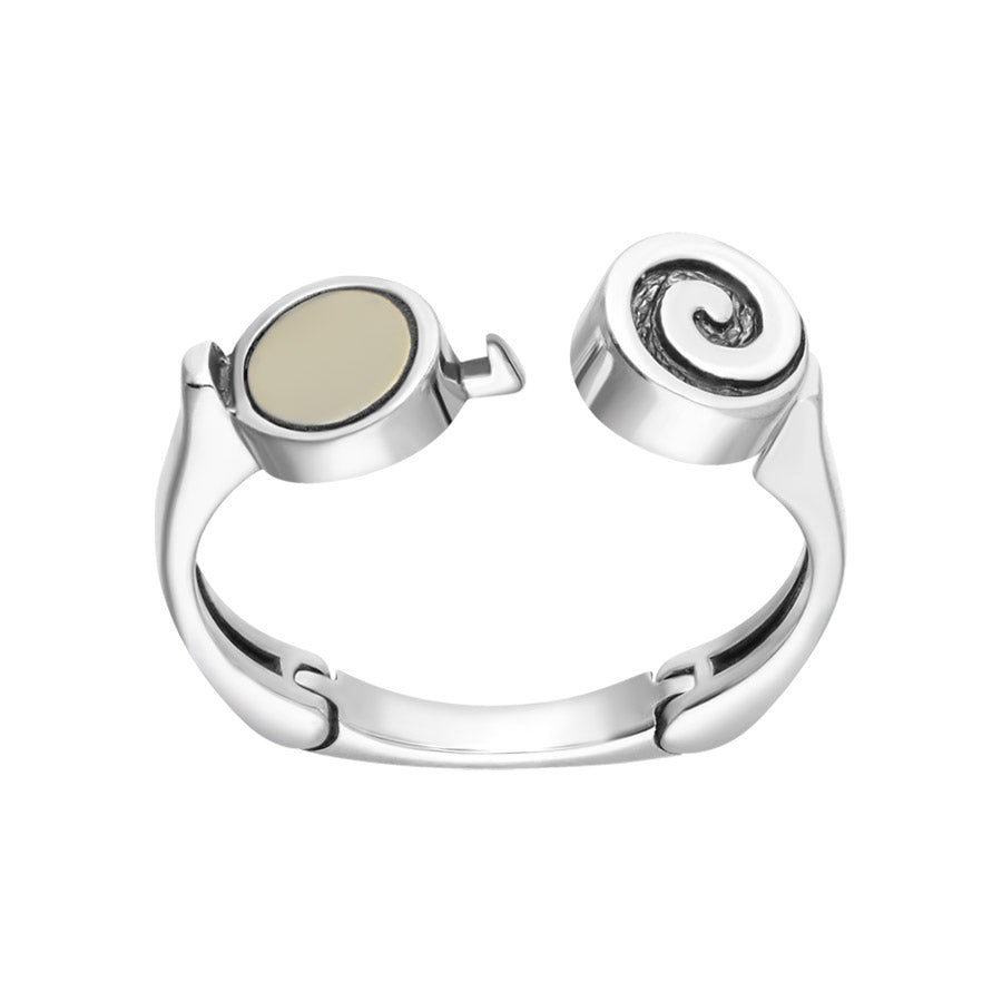 Minimalist Spiral Hinge Arthritis Ring 