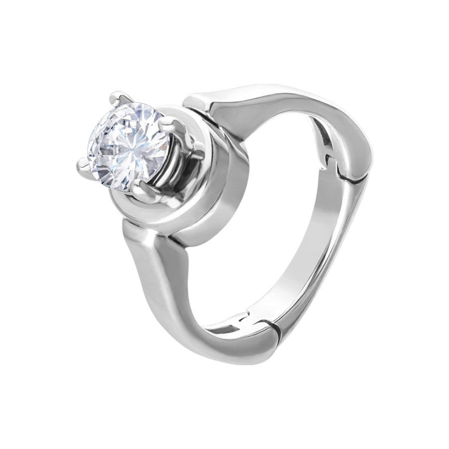 Hinge Solitaire Arthritis Ring