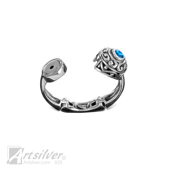 Filigree Orb Expandable Joint Ring